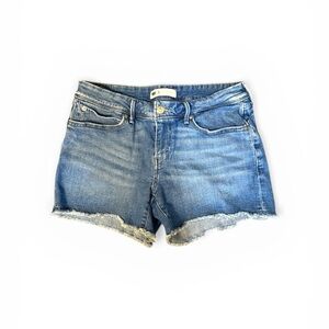 Levi's Women's Denim Cut Off Shorts Size 8 Blue Frayed Hem Classic
